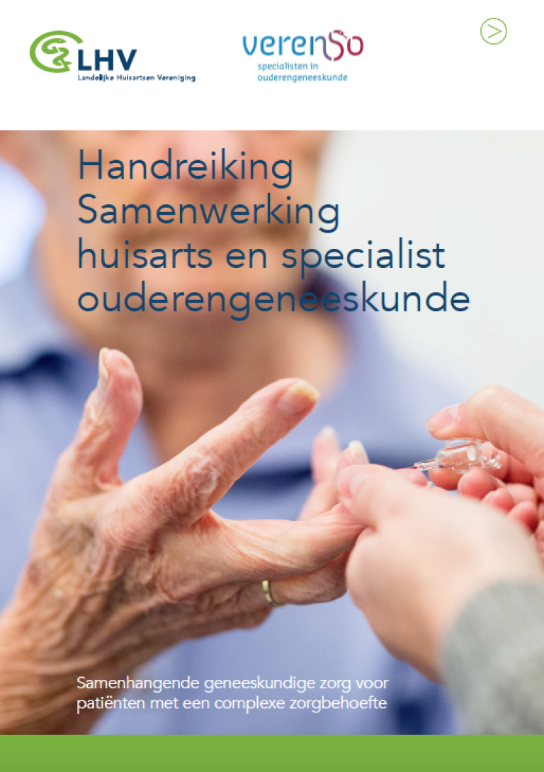 Handreiking Samenwerking Huisarts En Specialist Ouderengeneeskunde - My-doc